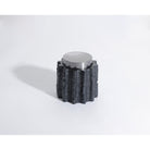 Meteorite Small Black Resin and Stainless Steel Jar by Liang & Eimil
