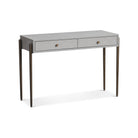 Nella London Fog & Hammered Dark Bronze Console Table by Liang & Eimil
