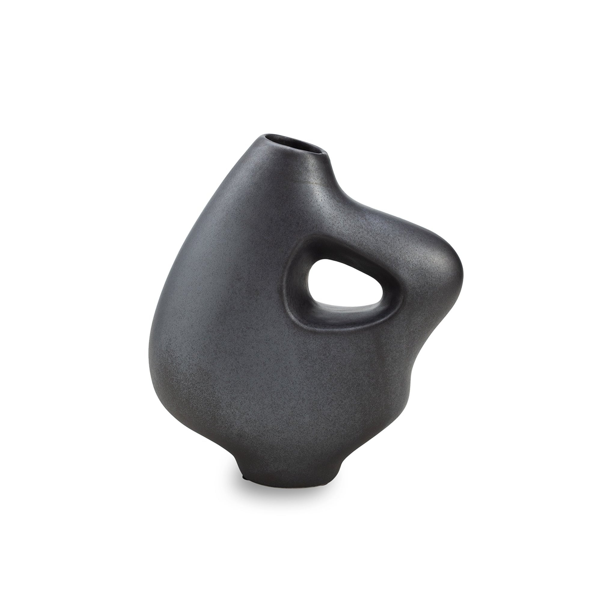 Nile Silver Grey Ceramic Vase by Liang & Eimil
