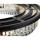 Nimbus Pendant Ceiling Light Matt Black & Clear Glass by Liang & Eimil