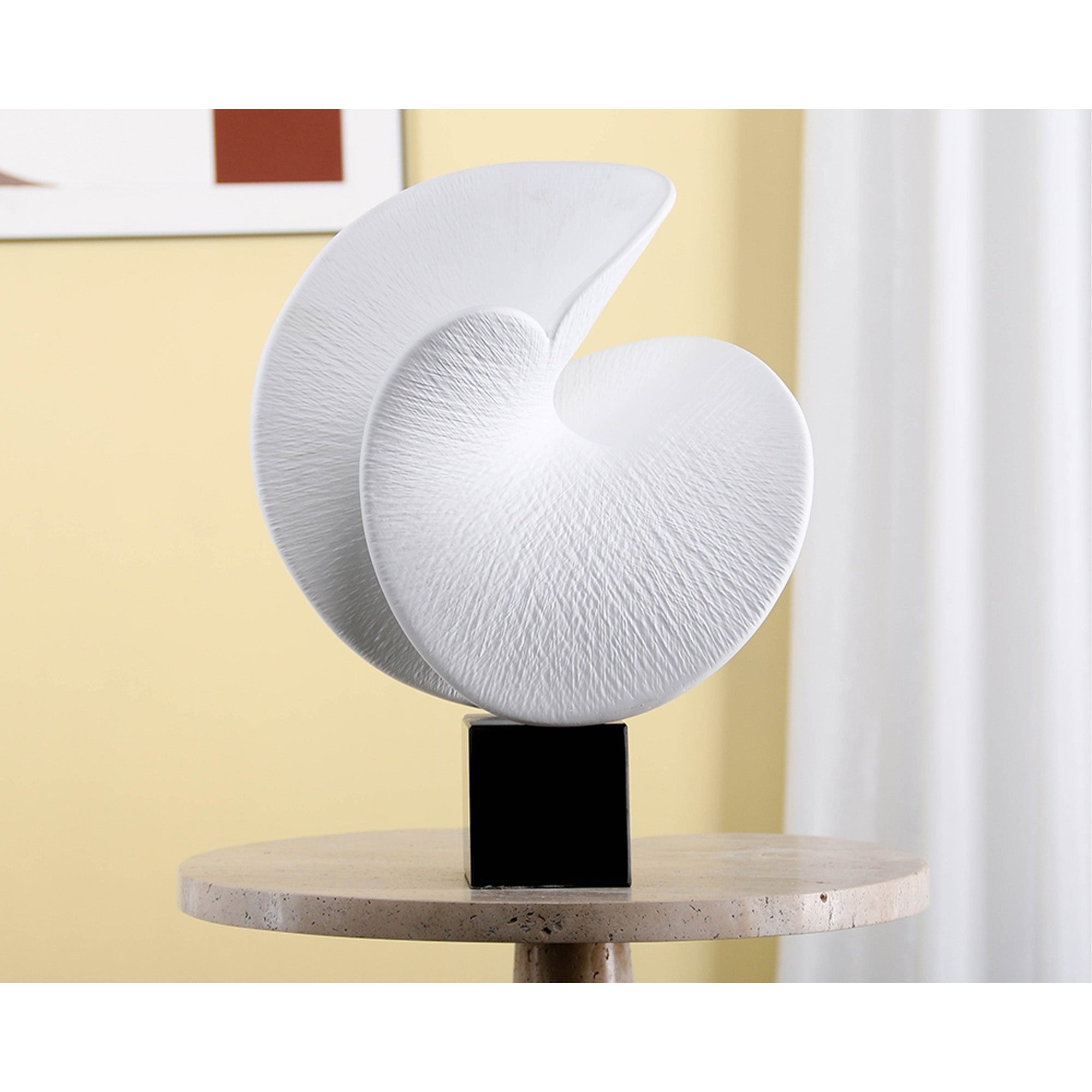 Nocturne Black & White Wave Sculpture by Liang & Eimil