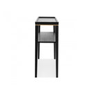 Otium Brushed Brass & Wenge Oak Console Table by Liang & Eimil