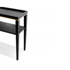 Otium Brushed Brass & Wenge Oak Console Table by Liang & Eimil