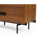 Palau Chest of Drawers Classic Brown Ash Wood 4 Drawer by Liang & Eimil