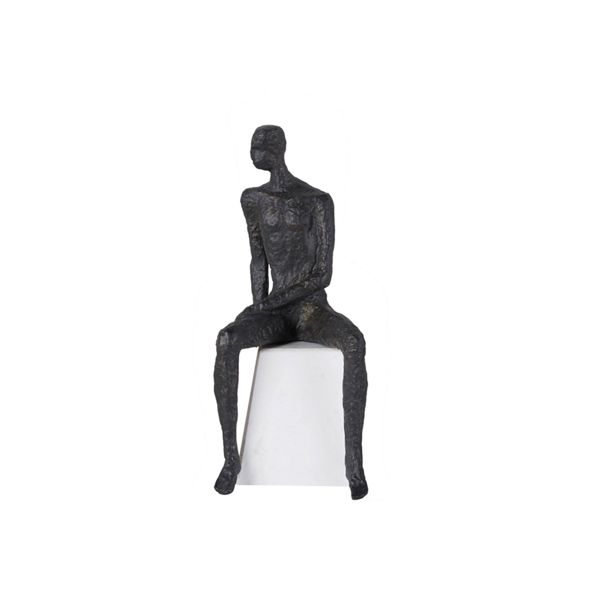 Penseur I Dark Bronze Iron Figure by Liang & Eimil
