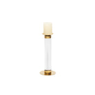 Pillar Candle Holder (Large) - Polished Brass Finish & Acrylic by Liang & Eimil