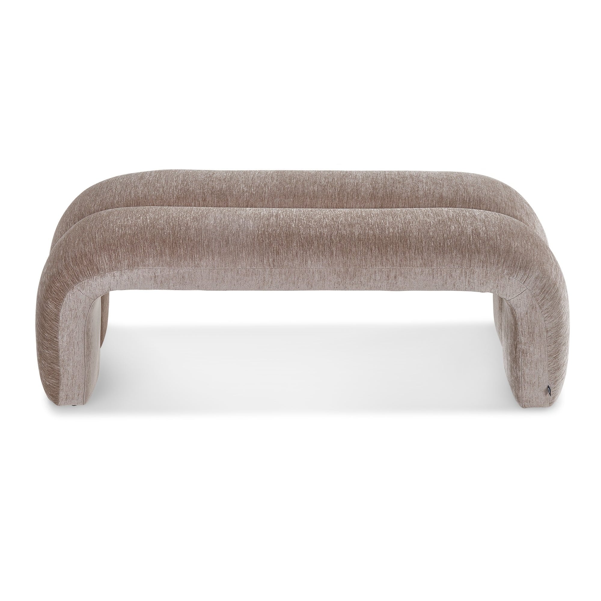 Piper Sysley Earth Fabric Bench by Liang & Eimil
