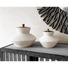 Raven Jar I White Ceramic by Liang & Eimil