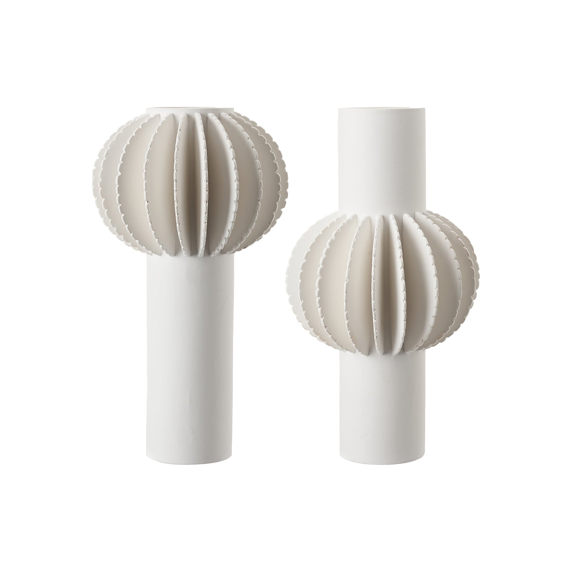 Relia Vase White Ceramic by Liang & Eimil