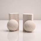 Rocco Bookend Beige Marble by Liang & Eimil