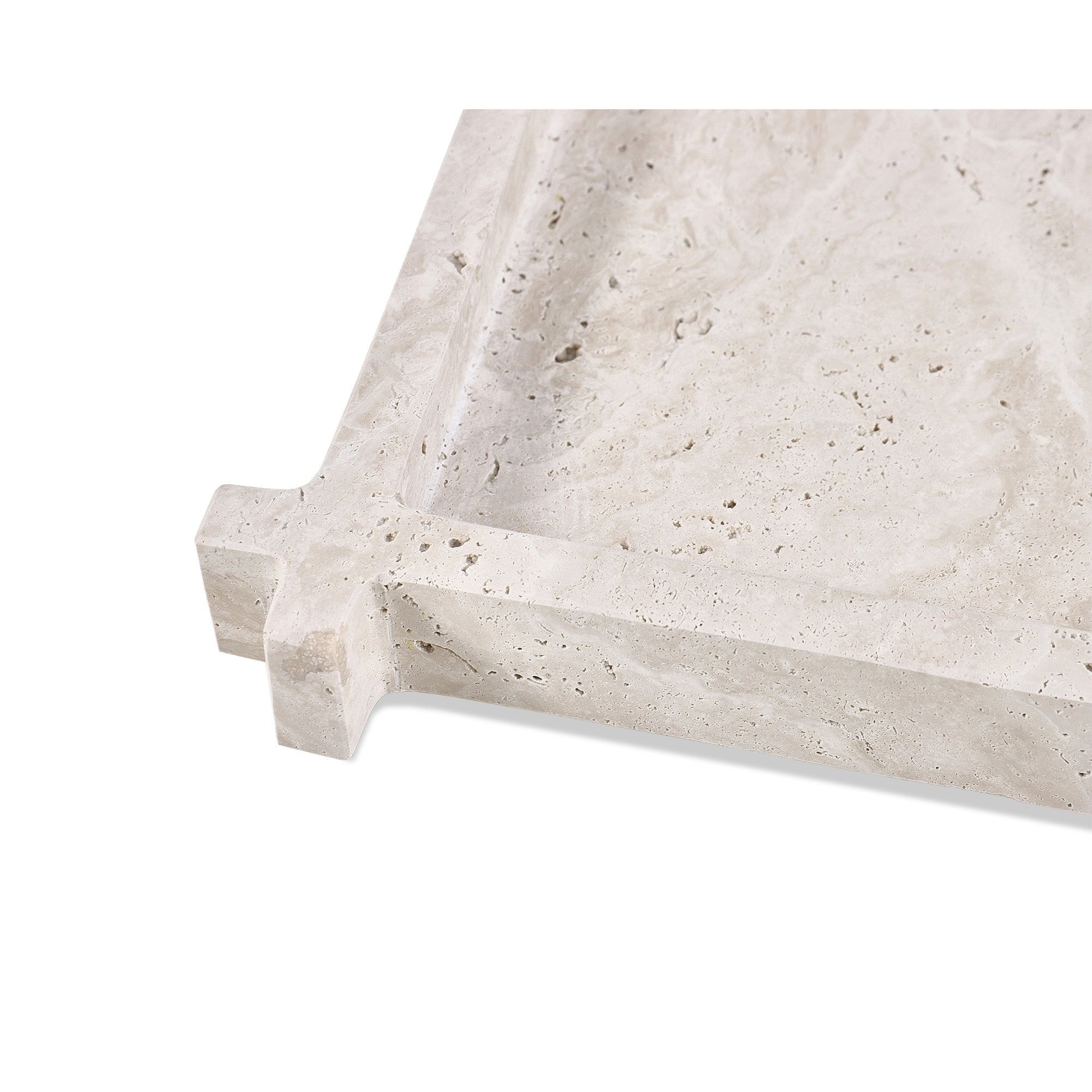 Roche Tray Beige Travertine by Liang & Eimil