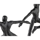 Rondo Sculpture Blackened Cast Iron & White Marble by Liang & Eimil