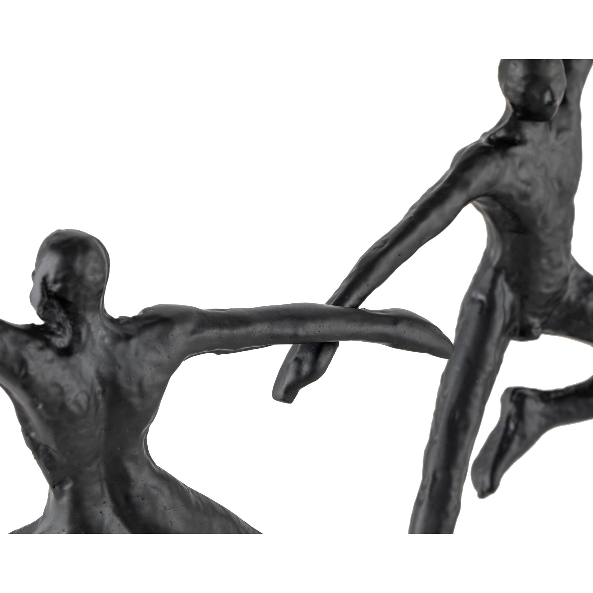 Rondo Sculpture Blackened Cast Iron & White Marble by Liang & Eimil