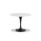 Telma I Black Painted Metal & Marble Top Dining Table by Liang & Eimil