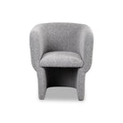 Tempus Kalpan Grey Fabric Dining Chair by Liang & Eimil