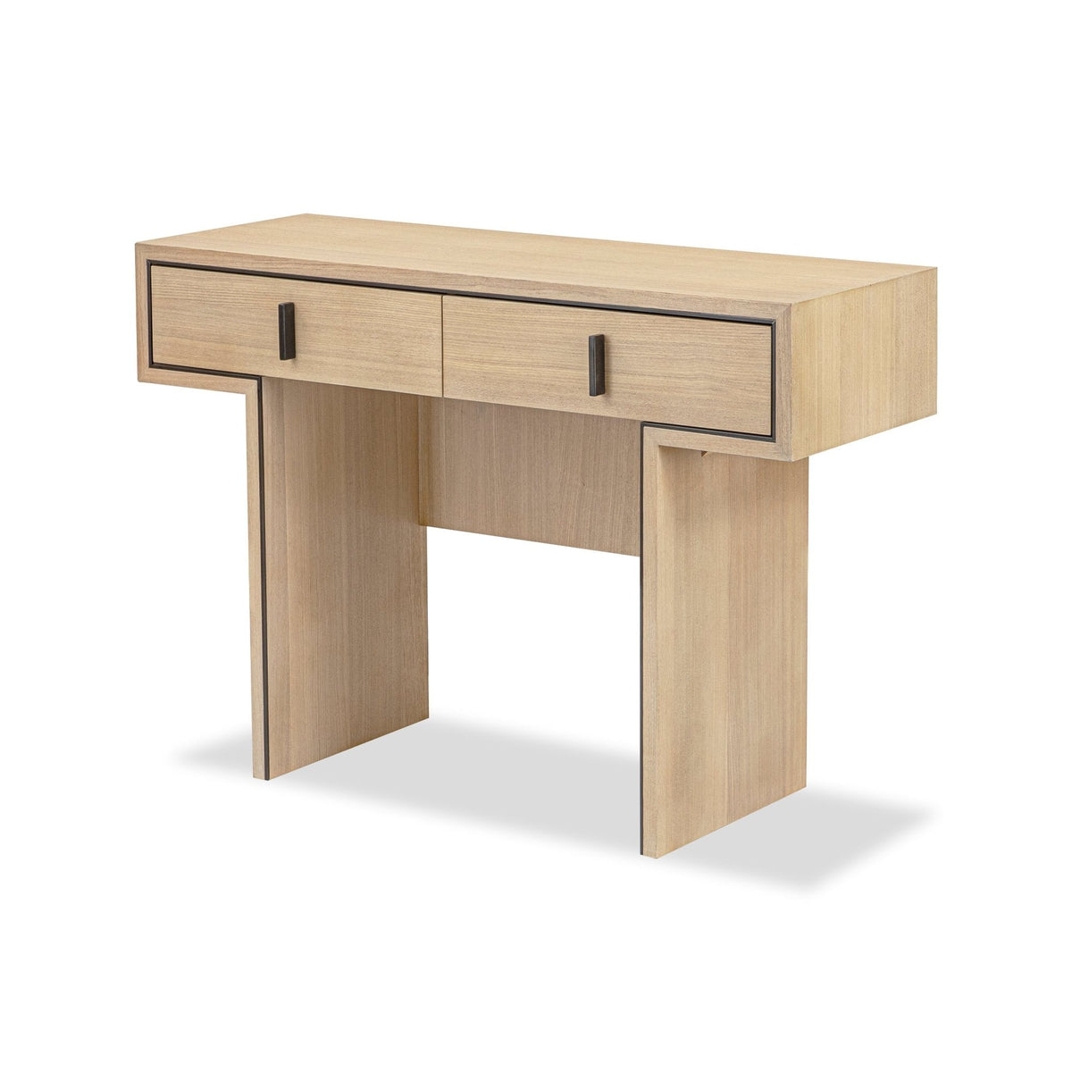 Tigur Natural Oak Wood Console Table – Decorum Interiors