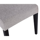 Venice Ash Grey Chenille Fabric Dining Chair by Liang & Eimil