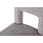 Venice Ash Grey Chenille Fabric Dining Chair by Liang & Eimil