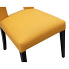 Venice Mustard Linen Fabric Dining Chair by Liang & Eimil