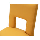 Venice Mustard Linen Fabric Dining Chair by Liang & Eimil