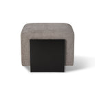 Warwick Black Ash & Bennet Grey Chenille Fabric Stool by Liang & Eimil