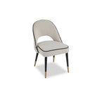Yves Boucle Sand Fabric Dining Chair (set of 2) by Liang & Eimil