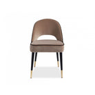 Yves Gainsborough Tobacco Velvet Dining Chair (set of 2) by Liang & Eimil
