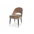 Yves Gainsborough Tobacco Velvet Dining Chair (set of 2) by Liang & Eimil