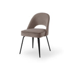 Yves Megan Mink Fabric Dining Chair Crib 5 (set of 2) by Liang & Eimil