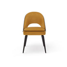 Yves Megan Mustard Fabric Dining Chair (set of 2) by Liang & Eimil