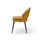 Yves Megan Mustard Fabric Dining Chair (set of 2) by Liang & Eimil