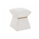 Zane Boucle Sand Fabric Stool by Liang & Eimil