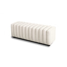 Kalum Boucle Sand Fabric Bench Seat by Liang & Eimil