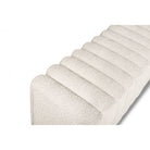 Kalum Boucle Sand Fabric Bench Seat by Liang & Eimil