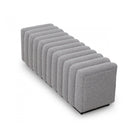 Kalum Boucle Grey Fabric Bench Seat by Liang & Eimil