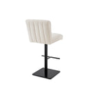 Dukes Boucle Sand Fabric Bar Stool by Liang & Eimil