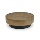 Aldo Coffee Table Matt Black Base & Aris Hairline Bronze Top by Liang & Eimil