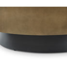 Aldo Coffee Table Matt Black Base & Aris Hairline Bronze Top by Liang & Eimil