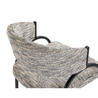 Pavilion Dining Chair Iron Frame & Sherpa Grey Fabric Upholstery by Liang & Eimil
