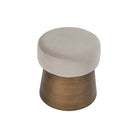 Cyrus Megan Light Grey Velvet Stool by Liang & Eimil