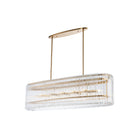 Metropolitan Antique Brass Ceiling Pendant Light wirh Clear Glass Shade by Liang & Eimil