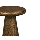 Cotto Textured Antique Brass Side Table by Liang & Eimil