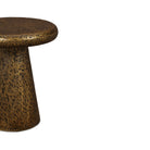 Cotto Textured Antique Brass Side Table by Liang & Eimil