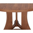 Trevi Brushed Brown Ash Wood Dining Table by Liang & Eimil