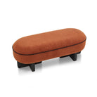 Larson Ash Wood & Lander Rust Fabric Bench Seat by Liang & Eimil