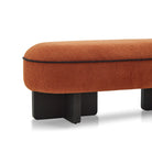 Larson Ash Wood & Lander Rust Fabric Bench Seat by Liang & Eimil