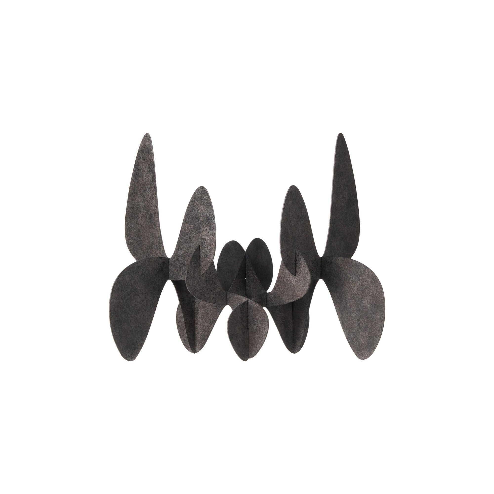 Ashwave Textured Charcoal Surface Sculpture by Liang & Eimil