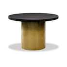 Dim Black Ash Wood & Gold Ombre Dining Table by Liang & Eimil