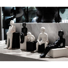 Hinton I Black & White Ceramic Sculpture by Liang & Eimil