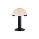 Holmes Table Lamp Matt Black Base & Marble Shade by Liang & Eimil